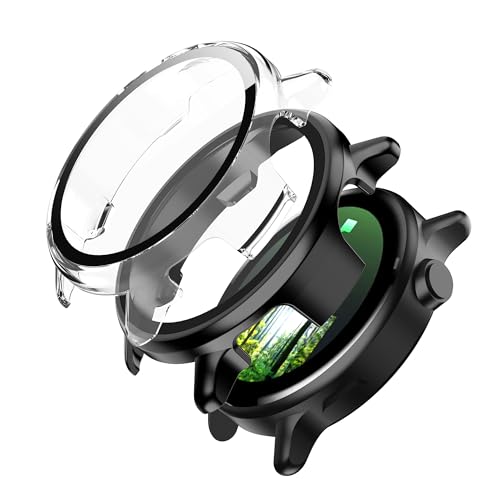 Suttkue Schutzhülle für G-armin Vivoactive 6, starre PC-Schalenmembran in einem Stück, kratzfest und stoßfest, ultradünn, klar und schwarz Suttkue Schutzhülle für G-armin Vivoactive 6, starre PC-Schalenmembran in einem Stück, kratzfest und stoßfest, ultradünn, klar und schwarz von Suttkue