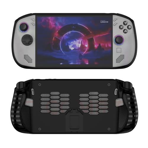Suttkue Schutzhülle für Legion Go S, transparent, ultradünn, weiches Silikon, TPU, Schwarz von Suttkue