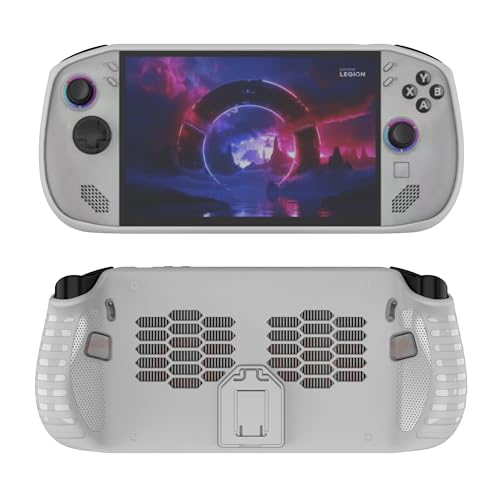 Suttkue Schutzhülle für Legion Go S, transparent, ultradünn, weiches Silikon, TPU, Weiß von Suttkue