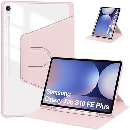 Suttkue Schutzhülle für Samsung Galaxy Tab S10 FE + / S10 FE Plus, PC, 360° drehbar, mit Stiftschlitz, leicht, kratzfest, Rosa, für Galaxy Tab S10 FE Plus 13,3 Zoll 2025 Suttkue Schutzhülle für Samsung Galaxy Tab S10 FE + / S10 FE Plus, PC, 360° drehbar, mit Stiftschlitz, leicht, kratzfest, Rosa, für Galaxy Tab S10 FE Plus 13,3 Zoll 2025 von Suttkue