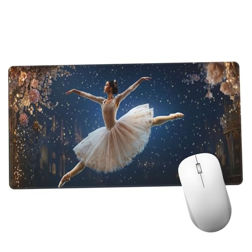 Mauspad Blau Mousepad XXL 800x300x3mm Mauspad gaming Vernähte Kanten Wasserdicht Anti-Rutsch, Tischunterlage Size Groß, Erweiterter Schreibtisch Schutz Schreibtischunterlage für Office Ballett Y1407 Mauspad Blau Mousepad XXL 800x300x3mm Mauspad gaming Vernähte Kanten Wasserdicht Anti-Rutsch, Tischunterlage Size Groß, Erweiterter Schreibtisch Schutz Schreibtischunterlage für Office Ballett Y1407 von Suuiizaa