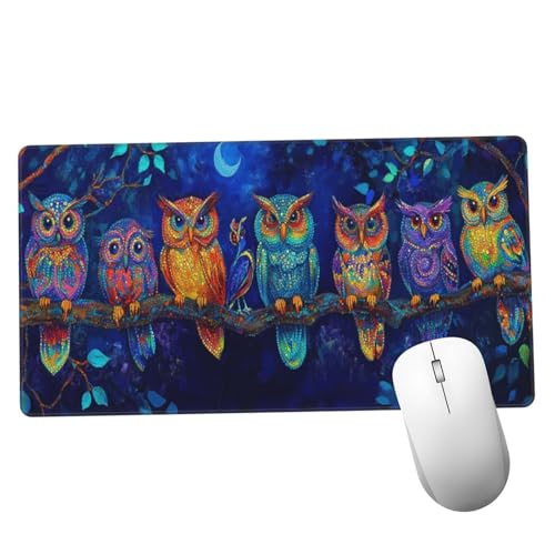Mauspad Lila Mousepad XXL 1000x400x3mm Mauspad gaming Vernähte Kanten Wasserdicht Anti-Rutsch, Tischunterlage Size Groß, Abwaschbar, Erweiterter Schreibtisch Schutz Schreibtischunterlage Eule Y1263 Mauspad Lila Mousepad XXL 1000x400x3mm Mauspad gaming Vernähte Kanten Wasserdicht Anti-Rutsch, Tischunterlage Size Groß, Abwaschbar, Erweiterter Schreibtisch Schutz Schreibtischunterlage Eule Y1263 von Suuiizaa