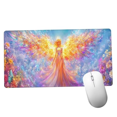 Mauspad Lila Mousepad XXL 900x500x3mm Mauspad gaming Vernähte Kanten Wasserdicht Anti-Rutsch, Tischunterlage Size Groß, Abwaschbar, Erweiterter Schreibtisch Schutz Schreibtischunterlage Fee Y1283 Mauspad Lila Mousepad XXL 900x500x3mm Mauspad gaming Vernähte Kanten Wasserdicht Anti-Rutsch, Tischunterlage Size Groß, Abwaschbar, Erweiterter Schreibtisch Schutz Schreibtischunterlage Fee Y1283 von Suuiizaa