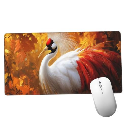Mauspad Pflanze Mousepad XXL 900x500x3mm Mauspad gaming Vernähte Kanten Wasserdicht Anti-Rutsch,Tischunterlage Size Groß,Erweiterter Schreibtisch Schutz Schreibtischunterlage für Office Kranich Y1325 Mauspad Pflanze Mousepad XXL 900x500x3mm Mauspad gaming Vernähte Kanten Wasserdicht Anti-Rutsch,Tischunterlage Size Groß,Erweiterter Schreibtisch Schutz Schreibtischunterlage für Office Kranich Y1325 von Suuiizaa