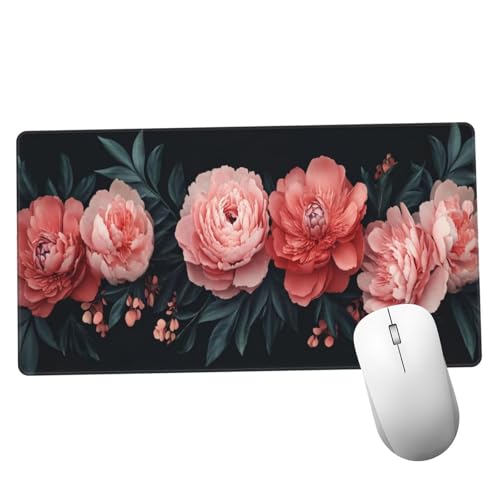 Mauspad Rosa Mousepad XXL 600x300x3mm Mauspad gaming Vernähte Kanten Wasserdicht Anti-Rutsch, Tischunterlage Size Groß, Abwaschbar, Erweiterter Schreibtisch Schutz Schreibtischunterlage Blume Y1137 Mauspad Rosa Mousepad XXL 600x300x3mm Mauspad gaming Vernähte Kanten Wasserdicht Anti-Rutsch, Tischunterlage Size Groß, Abwaschbar, Erweiterter Schreibtisch Schutz Schreibtischunterlage Blume Y1137 von Suuiizaa