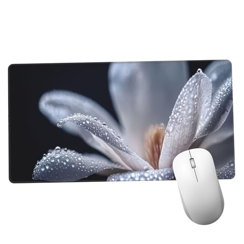 Mauspad Schwarz Mousepad XXL 1600x800x3mm Mauspad gaming Vernähte Kanten Wasserdicht Anti-Rutsch, Tischunterlage Size Groß, Erweiterter Schreibtisch Schutz Schreibtischunterlage für Office Blume Y1459 Mauspad Schwarz Mousepad XXL 1600x800x3mm Mauspad gaming Vernähte Kanten Wasserdicht Anti-Rutsch, Tischunterlage Size Groß, Erweiterter Schreibtisch Schutz Schreibtischunterlage für Office Blume Y1459 von Suuiizaa