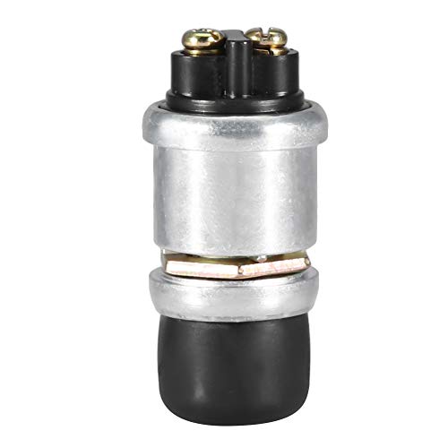 Suuonee Hupenknopf Druckschalter, Universal 2Pin 12V 20A Wasserdicht Auto Boot Fahrradschalter Druckknopf Hupe Motorstart Heavy Duty von Suuonee