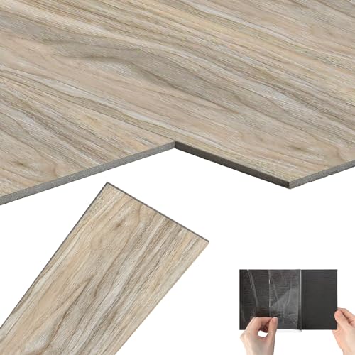 Suusolny 36 Stück Vinylboden PVC Bodenbelag 5 m² Selbstklebend Holz-Optik Vinyl Klebefliesen Bodenfliesen Dekor-Dielen Wasserfest Rutschfest - Taupe Eiche Suusolny 36 Stück Vinylboden PVC Bodenbelag 5 m² Selbstklebend Holz-Optik Vinyl Klebefliesen Bodenfliesen Dekor-Dielen Wasserfest Rutschfest - Taupe Eiche von Suusolny