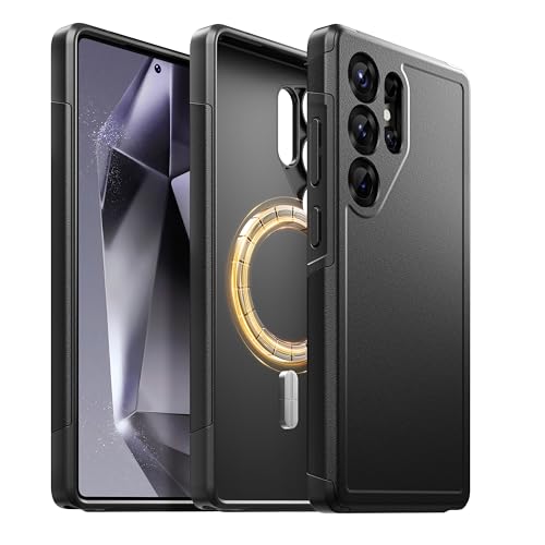 SuydanBox Magnetische Schutzhülle für Samsung Galaxy S25 Ultra, kompatibel mit MagSafe, [Sichtschutzfolie] Schlanke, stoßfeste Schutzhülle in Militärqualität für Galaxy S25 Ultra 17,3 cm (6,8 Zoll), von SuydanBox