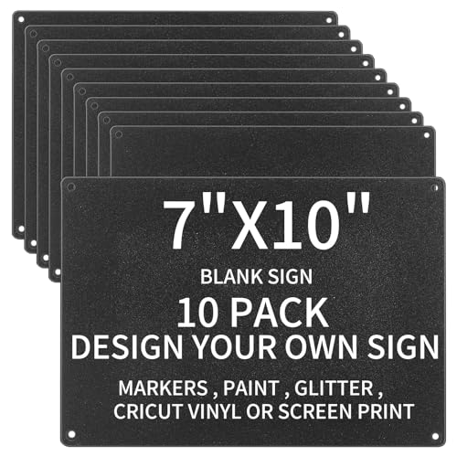 Suzile PVC-Schilder, blanko, 17,8 x 25,4 cm, blanko, schwarz, zum Basteln, Malen, Vinyl, Sicherheitsparkplatzschilder, Markierungsnummer, 10 Stück Suzile PVC-Schilder, blanko, 17,8 x 25,4 cm, blanko, schwarz, zum Basteln, Malen, Vinyl, Sicherheitsparkplatzschilder, Markierungsnummer, 10 Stück von Suzile