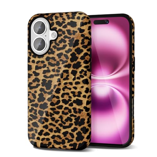 Svanove Cheetah Print Handyhülle für iPhone 16 Plus Hülle Leopard Trendy Muster, Braun Khaki Svanove Cheetah Print Handyhülle für iPhone 16 Plus Hülle Leopard Trendy Muster, Braun Khaki von Svanove