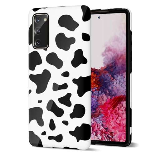 Svanove Kuh-Druck Handyhülle für Samsung Galaxy S20 FE Hülle Girly, Süße Kuh Cover für Frauen Mädchen, Luxus Trendy Retro Cool Animal Print Design Aesthetic Muster Y2k Hartschale Plastik Cover Schwarz Svanove Kuh-Druck Handyhülle für Samsung Galaxy S20 FE Hülle Girly, Süße Kuh Cover für Frauen Mädchen, Luxus Trendy Retro Cool Animal Print Design Aesthetic Muster Y2k Hartschale Plastik Cover Schwarz von Svanove