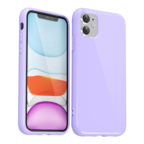 Svanove für iPhone 11 Hülle Silikon Case, Bunt Weich TPU Ultra Dünn Handyhülle Einfarbig Handy Hülle Mädchen Frauen, Glatt Plastik Schutzhülle Slim Silikonhülle Gummi Bumper, Lila Flieder Svanove für iPhone 11 Hülle Silikon Case, Bunt Weich TPU Ultra Dünn Handyhülle Einfarbig Handy Hülle Mädchen Frauen, Glatt Plastik Schutzhülle Slim Silikonhülle Gummi Bumper, Lila Flieder von Svanove