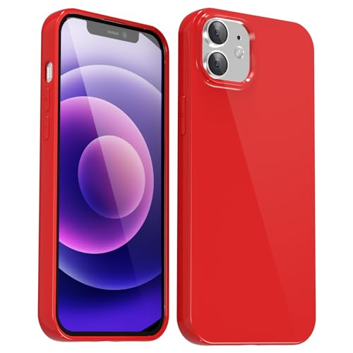 Svanove für iPhone 12 Mini Hülle Silikon Case, Bunt Weich TPU Ultra Dünn Handyhülle Einfarbig Handy Hülle Mädchen Frauen, Glatt Plastik Schutzhülle Slim Silikonhülle Gummi Bumper, Rot Svanove für iPhone 12 Mini Hülle Silikon Case, Bunt Weich TPU Ultra Dünn Handyhülle Einfarbig Handy Hülle Mädchen Frauen, Glatt Plastik Schutzhülle Slim Silikonhülle Gummi Bumper, Rot von Svanove