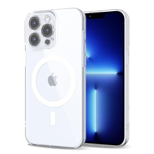 Svanove für iPhone 13 Pro Max Hülle Magsafe Durchsichtig mit Kameraschutz, Dünn Transparent Bunt Handyhülle Magnetisch Induktives Laden, Einfarbig Klar Weich Slim Silikon Handy Hülle Mädchen, Klar Svanove für iPhone 13 Pro Max Hülle Magsafe Durchsichtig mit Kameraschutz, Dünn Transparent Bunt Handyhülle Magnetisch Induktives Laden, Einfarbig Klar Weich Slim Silikon Handy Hülle Mädchen, Klar von Svanove