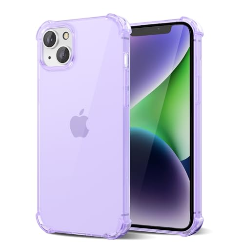 Svanove für iPhone 14 Plus Hülle Durchsichtig, Transparent Handyhülle Kameraschutz, Klar Farbig Dünn Schutz Silikon Schutzhülle Stoßfest Weich Gummi Clear Slim TPU Case, Lila Flieder Svanove für iPhone 14 Plus Hülle Durchsichtig, Transparent Handyhülle Kameraschutz, Klar Farbig Dünn Schutz Silikon Schutzhülle Stoßfest Weich Gummi Clear Slim TPU Case, Lila Flieder von Svanove