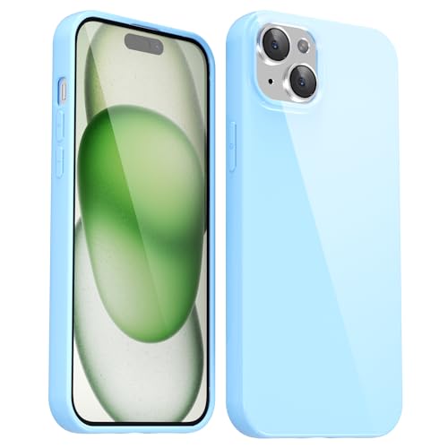 Svanove für iPhone 15 Hülle Silikon, Dünn Handyhülle Einfarbig Glatt Gummi Gel Original, Weich TPU Slim Case Leicht Schutz Stoßfest Kameraschutz Schutzhülle, Hellblau Svanove für iPhone 15 Hülle Silikon, Dünn Handyhülle Einfarbig Glatt Gummi Gel Original, Weich TPU Slim Case Leicht Schutz Stoßfest Kameraschutz Schutzhülle, Hellblau von Svanove