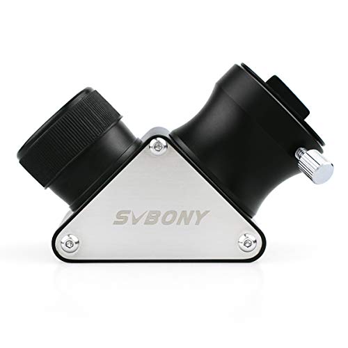 SVBONY Zenith Spiegel Diagonaladapter 3,2 cm 90 Grad Bildformat Vollmetall für Refraktion Teleskop Okularobjektiv von Svbony