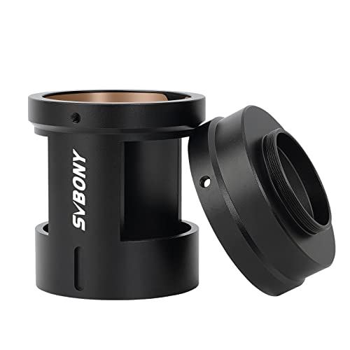 Svbony SA407 Spektiv Kameraadapter, mit T2 Gewinde Aluminiumlegierung, Passend für SA401 Spektive zum Anschluss Einer DSLR-Kamera, für Wildlife Vogelbeobachtung Landschafts Mondfotografie von Svbony