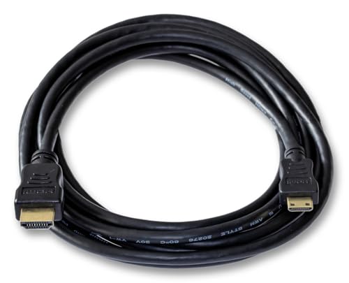 SvediTec HDMI Kabel passend für Canon EOS 700D Digitalkamera - Mini C - vergoldete Kontakte - Länge 3m von SvediTec