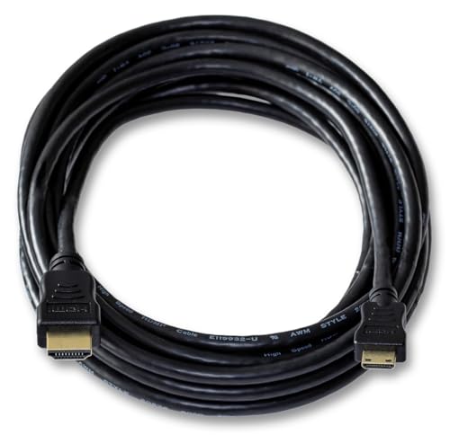 SvediTec HDMI Kabel passend für Canon EOS 5D Mark III Digitalkamera - Mini C - vergoldete Kontakte - Länge 5m von SvediTec