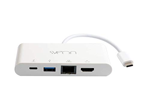 Sveon SCT504 USB 3.1 Typ C Dockingstation mit HDMI 4K, Gigabit Ethernet und USB C Ladeanschluss & Daten Sveon SCT504 USB 3.1 Typ C Dockingstation mit HDMI 4K, Gigabit Ethernet und USB C Ladeanschluss & Daten von Sveon