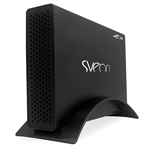 Sveon stg310 USB 3.0 (3.1 Gen 1) Type-B schwarz HDD/SSD – Basisstationen für HDD/SSD (Festplatte, SATA, 3.5, 8 TB, USB 3.0 (3.1 Gen 1) Type-B, 12 V) von Sveon