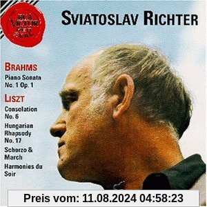 Brahms: Piano Sonata No. 1 Op. 1 / Liszt: Consolation Op. 6, Hungarian Rhapsody No. 17, Scherzo & March, Harmonies du Soir von Svjatoslav Richter