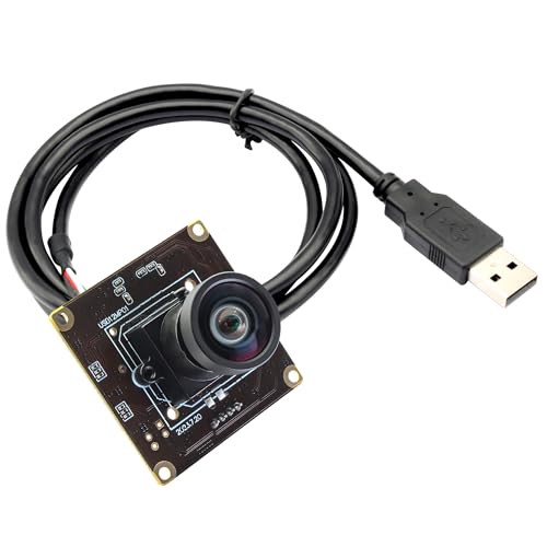Svpro 12MP USB-Kameramodul, 4K 30fps Lightburn Kamera IMX577 1080P 120fps Hochgeschwindigkeitskamera mit M12 manuellem Fokusobjektiv Weitwinkel PC Kamera für Raspberry Pi,Linux,Windows,Android,Mac OS von Svpro