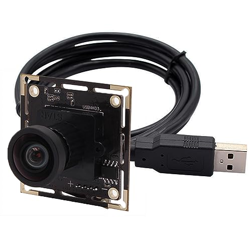 Svpro 4K USB Kameramodul Weitwinkelkamera Board mit verzerrungsfreiem Objektiv, CMOS IMX415 Sensor Industriekamera ohne Mikrofon, USB2.0 UVC Plug and Play Webcam Board für Computer,Laptop,OpenCV von Svpro