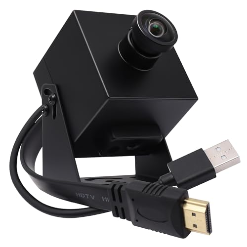 Svpro 4K Webcam HDMI USB Dual Output für Computer/Monitor/Projektor/TV,Weitwinkel USB Kamera Verzerrungsfreie Streaming Webcam H.264 USB Sicherheitskamera von Svpro