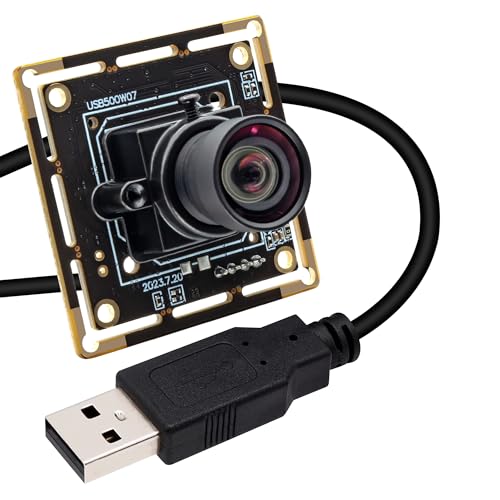 Svpro 5MP USB-Kameramodul Weitwinkel-Bordkamera mit 1/2.8“ CMOS IMX335 Sensor 1944P 30FPS Low Light Lightburm Kamera UVC Plug and Play Webcam Board für Dash Cam Autokamera von Svpro
