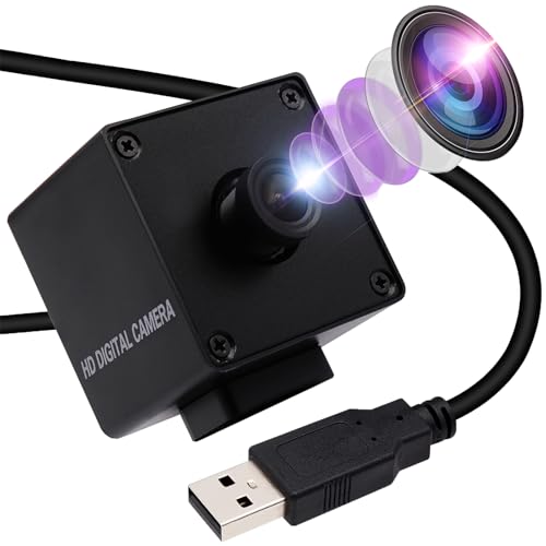 Svpro Ultra HD 4K USB Webcam 30fps PC Computer Kamera mit 3.6mm Fixfokus Objektiv,Streaming Web Kamera mit Sony IMX317 Sensor, Desktop Laptop USB Kamera Stativanschluss für Windows Linux Mac Android von Svpro