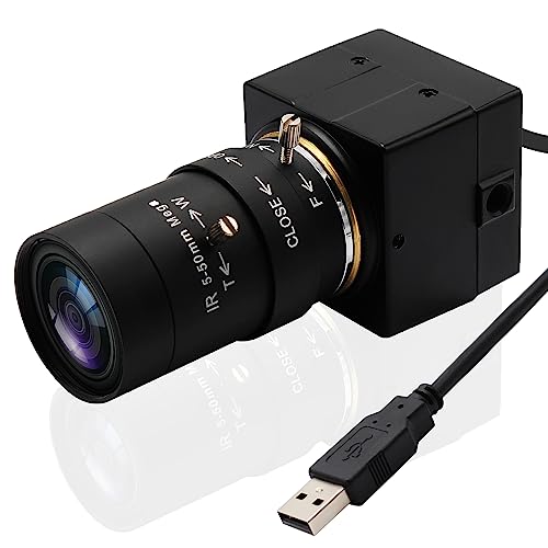 Svpro Webcam 4K UHD USB Kamera,10X Optischer Zoom Kamera mit 5-50mm Varifokalobjektiv, 3840x2160 Ultra High Definition Kameras für Computer/Laptop/Desktop,USB Camcorder mit Sony IMX415 Sensor von Svpro