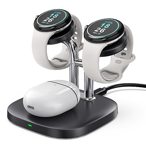 SwanScout Dual Watch Ladestation, Wireless Ladestation Kompatibel mit Google Pixel Watch/Google Pixel Buds Pro von SwanScout