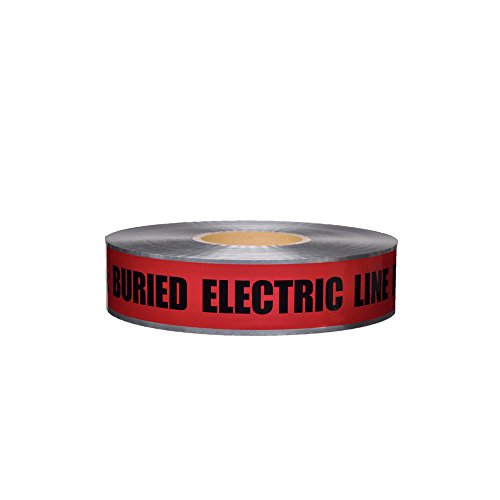 Swanson Tool Co DETR21005 2 inch x 1000 Foot 5 Mil DETECTABLE Safety Tape "Caution Buried Electric Line Below" Red/Black Print Swanson Tool Co DETR21005 2 inch x 1000 Foot 5 Mil DETECTABLE Safety Tape "Caution Buried Electric Line Below" Red/Black Print von Swanson