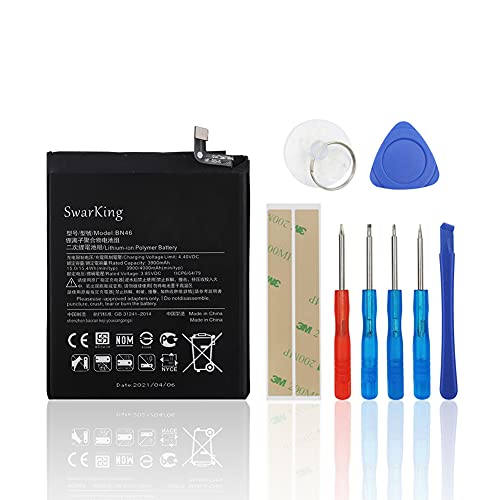 【2024 New】 SwarKing Ersatz Akku Kompatibel mit Redmi Note 8 & Note 8T & Redmi 7 BN46 with Toolkit 【2024 New】 SwarKing Ersatz Akku Kompatibel mit Redmi Note 8 & Note 8T & Redmi 7 BN46 with Toolkit von SwarKing