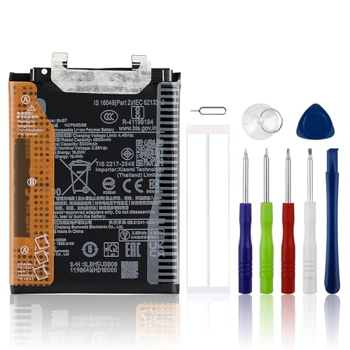 New SwarKing Ersatz Akku BM5T Kompatibel mit Xiaomi 13T/Poco X6 Pro 5G Main with Toolkit von SwarKing