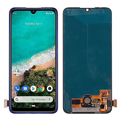 SwarKing AMOLED Display kompatibel mit Mi A3 Touch Screen Digitizer (Schwarz ohne Rahmen) Ersatzteile mit kostenlosen Werkzeugen von SwarKing