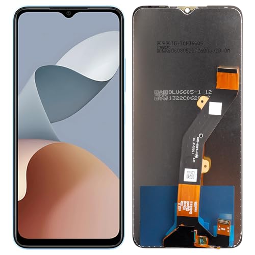 SwarKing Digital Display Ersatz kompatibel mit für ZTE Blade A54 6.6" (Schwarz ohne Rahmen) LCD Display Touch Screen Digitizer Montage mit Reparaturwerkzeug von SwarKing