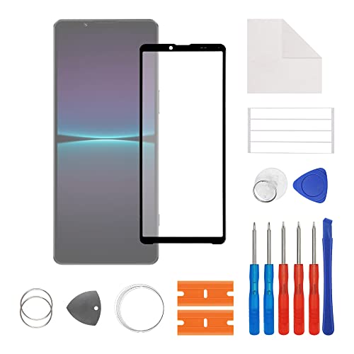 SwarKing Display Glass Frontglas Außenglas Outer Screen Lens Ersatz Kompatibel mit Sony Xperia 1 IV 5G mit Reparatur Set von SwarKing