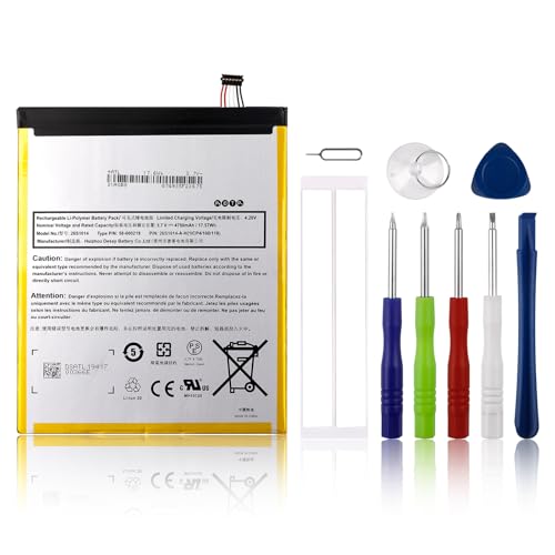 SwarKing Ersatz Akku 58-000219 Kompatibel mit HD 8 (7th Gen/8th Gen) SX034QT SX0340T with Tools von SwarKing