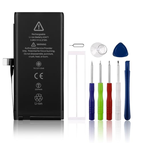 SwarKing Ersatz Akku A2471 Kompatibel mit iP 12 Mini with Tools von SwarKing