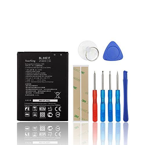 SwarKing Ersatz Akku BL-44E1F Kompatibel mit LG V20 F800L H910 H915 H990 LS997 US996 VS995 with Toolkit SwarKing Ersatz Akku BL-44E1F Kompatibel mit LG V20 F800L H910 H915 H990 LS997 US996 VS995 with Toolkit von SwarKing