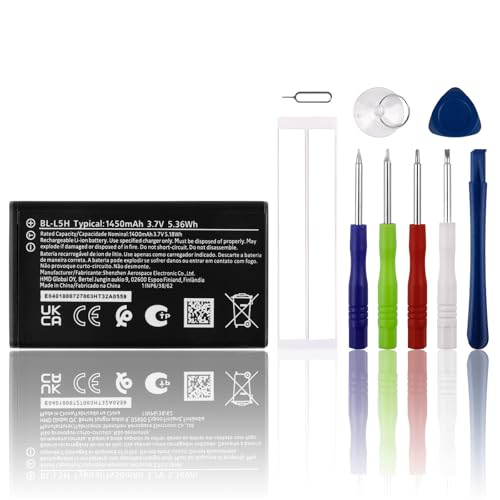 SwarKing Ersatz Akku BL-L5H Kompatibel mit Nokia 105 2023, 105 4G, TA1385-DS, TA-1551 von SwarKing