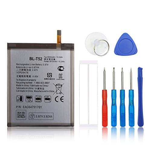 SwarKing Ersatz Akku Kompatibel mit LG Wing 5G LMF100N LM-F100N LM-F100V LM-F100 BL-T52 with Toolkit SwarKing Ersatz Akku Kompatibel mit LG Wing 5G LMF100N LM-F100N LM-F100V LM-F100 BL-T52 with Toolkit von SwarKing
