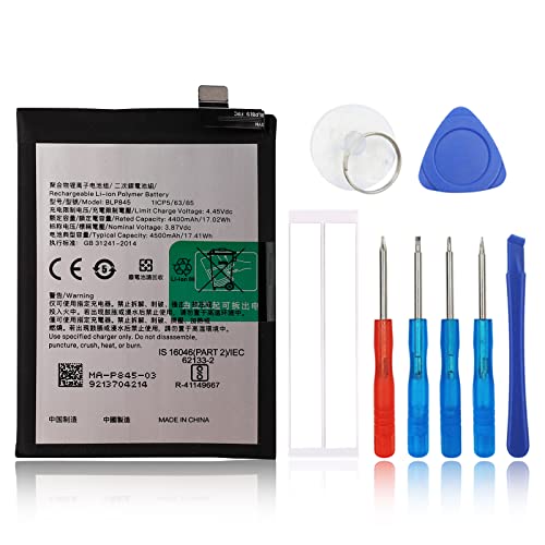 SwarKing Ersatz Akku Kompatibel mit OnePlus Nord CE 5G/OnePlus Nord Core Edition 5G EB2101, EB2103 BLP845 with Toolkit SwarKing Ersatz Akku Kompatibel mit OnePlus Nord CE 5G/OnePlus Nord Core Edition 5G EB2101, EB2103 BLP845 with Toolkit von SwarKing