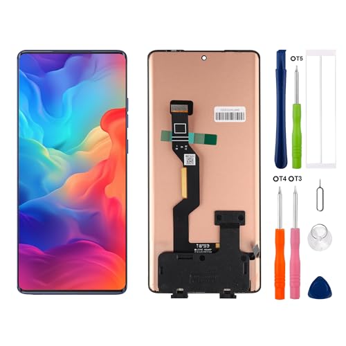 SwarKing Ersatz kompatibel mit Moto G85/Edge 50 Fusion (Schwarz ohne Rahmen) LCD Display Touchscreen Digitizer Montage mit Reparaturwerkzeugen von SwarKing