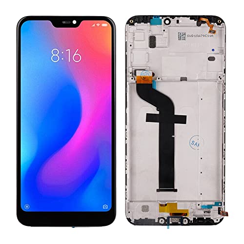 SwarKing LCD Display kompatibel mit Mi A2 Lite M1805D1SG Touch Screen Digitizer (Schwarz mit Rahmen) Ersatzteile mit kostenlosen Werkzeugen von SwarKing
