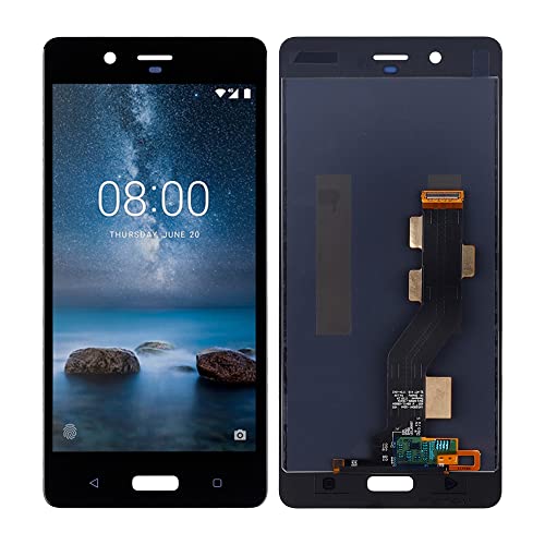 SwarKing LCD Display kompatibel mit Nokia8 TA-1004, TA-1012, TA-1052 LCD Touch Screen Digitizer (Schwarz ohne Rahmen) Ersatzteile mit kostenlosen Werkzeugen von SwarKing